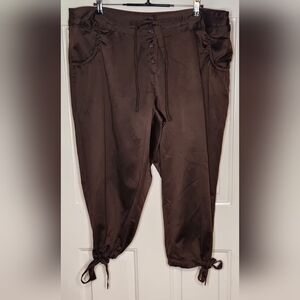 Ashley Stewart Dark Brown Joggers